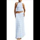 thumbnail image 1 of Conjunto de Dos Piezas de Falda Larga para Mujer, con Cuello Halter, Espalda Descubierta y Falda Larga para Salir de Verano. Azul XL, 1 of 7