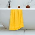 thumbnail image 5 of MALLONI HOME 4 Pack Bath Towel Set 27x54, 100% Ring Spun Cotton, Ultra Soft Highly Absorbent Machine Washable Hotel Spa Quality Bath Towels for Bathroom, 4 Bath Towels Yellow, 5 of 7