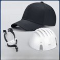 thumbnail image 1 of Casco de seguridad ligero de verano, gorra anticolisión transpirable, gorra de béisbol portátil, gorra de trabajo con lengüeta de pato y visera corta, 1 of 4
