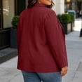thumbnail image 4 of Admvng Blazer Jacket for Women Plus Size Long Sleeve Pocket Lightweight Office Business Work Suit Coat, 4 of 6