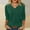 Solid Color, variant on LADIGASU Women's Solid Color 3/4 Sleeved V-Neck Pullover Casual able Top