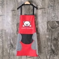 thumbnail image 3 of keepw Kitchen Apron Hanging Neck Hand Towel Adjustable Chef Aprons Oil-proof Coffee Overalls Waterproof Baking Accessories Red, 3 of 6