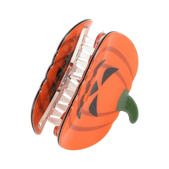 1 Pc  Pumpkin-Fierce Hair Clips for Women 2.36" Length Black Orange