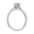 thumbnail image 2 of 0.65 Carat Prong Set Solitaire Diamond Engagement Ring Band in 14K White Gold (Ring Size 9), 2 of 5