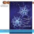 thumbnail image 5 of Toland Home Garden Snowflake Serenade Let it Snow Winter Flag Double Sided 28x40 Inch, 5 of 5