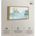 thumbnail image 2 of Mirrored Aqua Dream I Canvas Coastal Abstracts by Art Remedy, Gold Frame, 36" x 24", 2 of 7