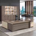 thumbnail image 3 of Luxury Storage Office Desks Working Floor Wooden Laptop Office Desks Meeting Console Scrivania Ufficio Lavoro Room Furnitures My Lux Decor Round, 3 of 22