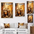 thumbnail image 4 of Designart "Earthy Umber Djembe Adventure III" Music Wall Art Living Room, 4 of 7