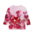 thumbnail image 5 of Blusas y camisas de manga larga con cuello redondo y estampado infantil, manga 3/4/cuello redondo tres cuartos, camisa y top para niños, top de poliéster para niños, 5 of 5