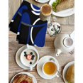 thumbnail image 4 of Black Blue Kitchen Dish Towels for Drying Dishes Set of 3, White Circle Geometric Abstract Texture Waffle Weave Microfiber Hand Tea Bathroom Towels Quick Dry & Absorbent Towel 15.7x23.6, 4 of 7