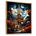 thumbnail image 2 of Designart "Surreal Elegance The Eiffel Tower I" Cityscapes Floater Framed Canvas Print, 2 of 7
