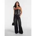 thumbnail image 2 of No Boundaries Ultra Baggy Jeans, 30.5", 32.5'', 34.5" Inseams, Women's and Women's Plus 00-4X, 2 of 6