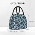 thumbnail image 3 of Haiem A Japanese Great Wave Printed Lunch Bag Women, Lunch Box Lunch Bag for Women, Small Leakproof Cute Lunch Tote Large Capacity Reusable Insulated Cooler Lunch Container, 3 of 6