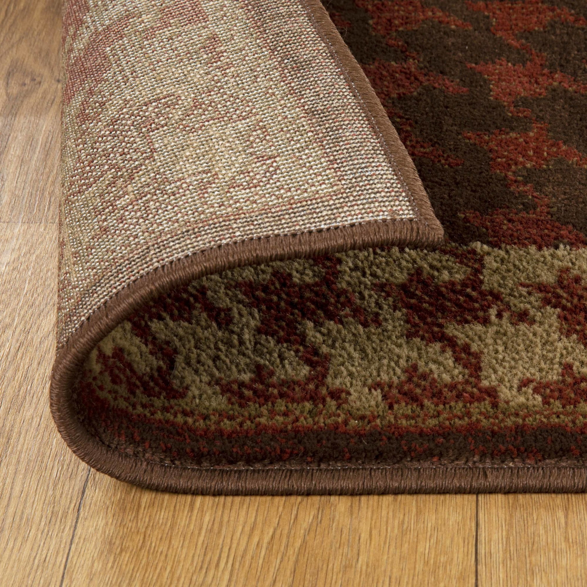 Superior Modern, Contemporary, Traditional Checkered Geometric Border Area Rug, 5' x 8'