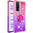 thumbnail image 6 of Clear Case for Xiaomi Poco F5 Pro 5G with Kickstand for Girls Women, Liquid Glitter Sparkle Bling Cute Case Gradient Quicksand Cover for Xiaomi Poco F5 Pro 5G JB Pink Mauve, 6 of 14