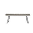 thumbnail image 2 of Pemberly Row Modern Aluminum and Polyresin Bench in Gray and Brush Finish, 2 of 3