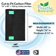 thumbnail image 5 of 16x48 Cut-to-Fit Activated Carbon Filter Sheet (1 Pack) Charcoal Pad Air Filter Sheet for Air Purifiers and Air Conditioners, 5 of 6