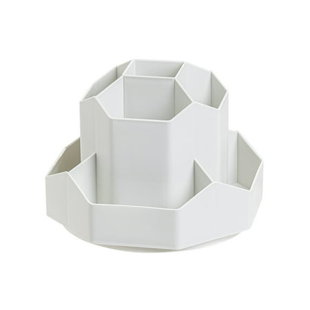 

Newly Upgraded Large Capacity Rotating Pen Holder Storage Box Office Student Desktop Stationery Storage Light Essential Tools