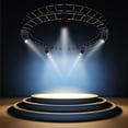 thumbnail image 5 of Naierhg RGB LED Spotlight Disco Stage Bar KTV Party Dance Club Lightweight Pinspot Light White Black Shell, 5 of 8