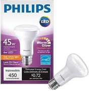Philips LED 45-Watt R20 Floodlight Light Bulb, Frosted Soft White Warm Glow, Dimmable, E26 Base (1-Pack)