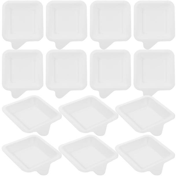 KAKOWELY 100 platos cuadrados de papel desechables para cena, pasteles y fiestas de cumpleaños.