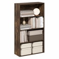 thumbnail image 2 of Furinno JAYA 4-Tier Open Shelving Book Shelf 9.5 x 23.6 x 41.9 Amber Pine, 2 of 5