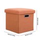 thumbnail image 3 of Pequeño Organizador Asiento Almacenamiento Reposapiés Pie Plegable Otomano Con Tapa Esponja 11.81x11.81x11.81 Pulgadas Plegables Pequeñas Otomanas para Sala Estar en Casa Oficina, 3 of 9