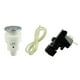 thumbnail image 1 of Cateissary 16A Un botón Encendido Apagado Interruptor de botón de aire Jet Set Baño Spa Tubería Triturador de basura Kit de botón de Juegos de accesorios de baño Color aleatorio 28mm Cateissary HA1927-01, 1 of 6
