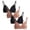Black/Brown/Black/Brown, variant on Girls Training Bra Soft Molded Microfiber Bralette Wire-Free Girls a-Cup Bras 4 Pack