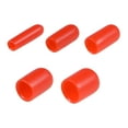thumbnail image 3 of 100pcs Round Rubber End Caps 1/8" 3/16" 1/4" 5/16" 3/8" Red Vinyl Cover Screw Thread Protectors Assortment, 3 of 5