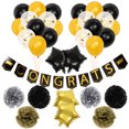 thumbnail image 1 of CIMAXIC graduation 1 Set Graduation Decoration Grad Party Hanging Banner Graduation Party Balloons,4.72"X2.36"X0.04", 1 of 5
