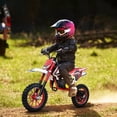 thumbnail image 5 of Seipouy 49cc Dirt Bike, 2-Stroke Kid Dirt Bike, Dirt Bikes for Kids 8-14, Off Road Gas Power Mini Pocket Motorcycle with Front Rear Disc Brakes, Mini Dirt Scooter Bike with Max Load 220LBS, 5 of 9