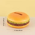 thumbnail image 2 of pdqouc Boîte à Mouchoirs Burger Créative Rétro Salon Boîte à Mouchoirs Maison Amusante Bureau Cylindre Cadeau d'Anniversaire Burger Rond Assiette Carrée Poulet Rôti Cuisse Burger, 2 of 8