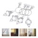thumbnail image 3 of Pesas para cortinas PENGJTMXG 4 piezas Clips para cortinas de ventana Pesas de cristal, 3 of 4