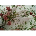 thumbnail image 4 of oneOone Cotton Silk Dark Peach Orange Fabric Leaves & Rose Watercolor Dress Material Fabric Print Fabric By The Yard 42 Inch Wide, 4 of 4