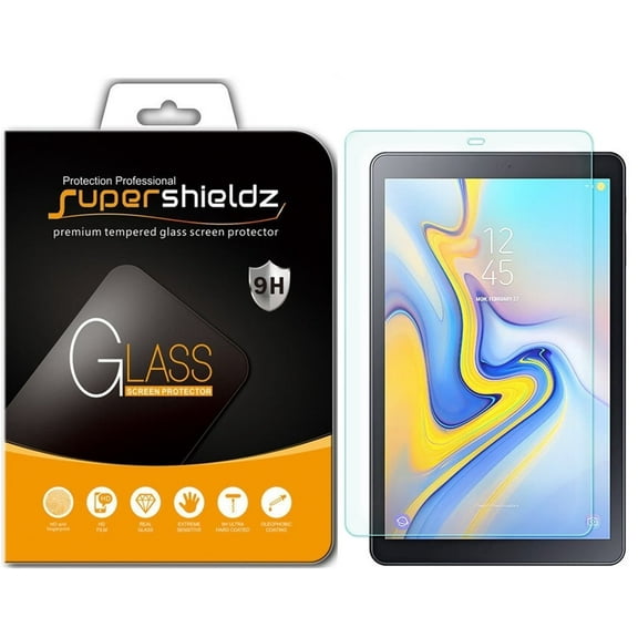 [1-Pack] Supershieldz for Samsung Galaxy Tab A 10.5 (SM-T590/T595/T597) Tempered Glass Screen Protector, Anti-Scratch, Anti-Fingerprint, Bubble Free
