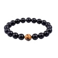 thumbnail image 2 of Ojo de tigre natural pulsera de piedras preciosas de joyería fácil de ajustar cómodo para adaptarse a la mayoría de los tamaños de muñeca., 2 of 5