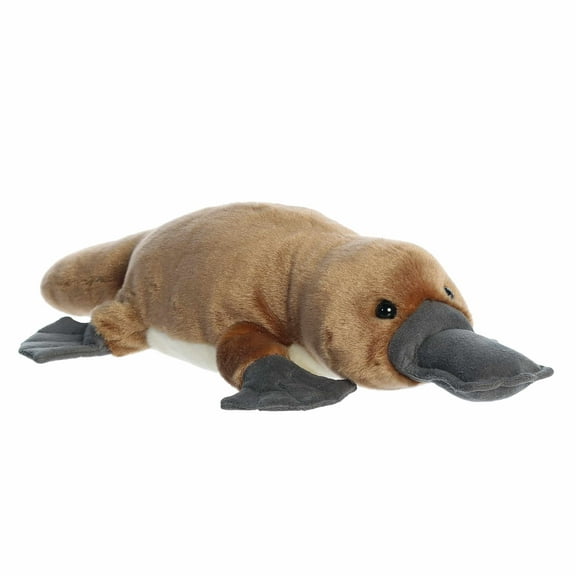 Aurora - Medium Brown Adorable Stuffed Animal - 15.5" Bindi Platypus - Flopsie