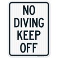 thumbnail image 1 of No Diving Keep Off Sign, Pool Sign,, 1 of 1