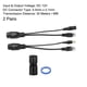 thumbnail image 5 of Kit de inyector divisor POE a prueba de agua de 2 pares, kit de cable de alimentación por Ethernet negro con conector DC de 5.5 x 2.1mm, 5 of 5