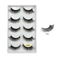 thumbnail image 1 of Fiudx Pestañas Postizas Naturales, Paquete de 5 Pares, Diseño Invisible con Nudo Cómodo, Estilo Acampanado Entrecruzado, Accesorio de Belleza Reutilizable, Look Glamuroso para El Día a Día, Guía de A, 1 of 4