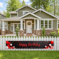 thumbnail image 5 of Happy Birthday Banner Red Balloons and Gifts Black Backdrop Party Decorations Photo Props Birthday Celebration Event Supplies Background, 5 of 8
