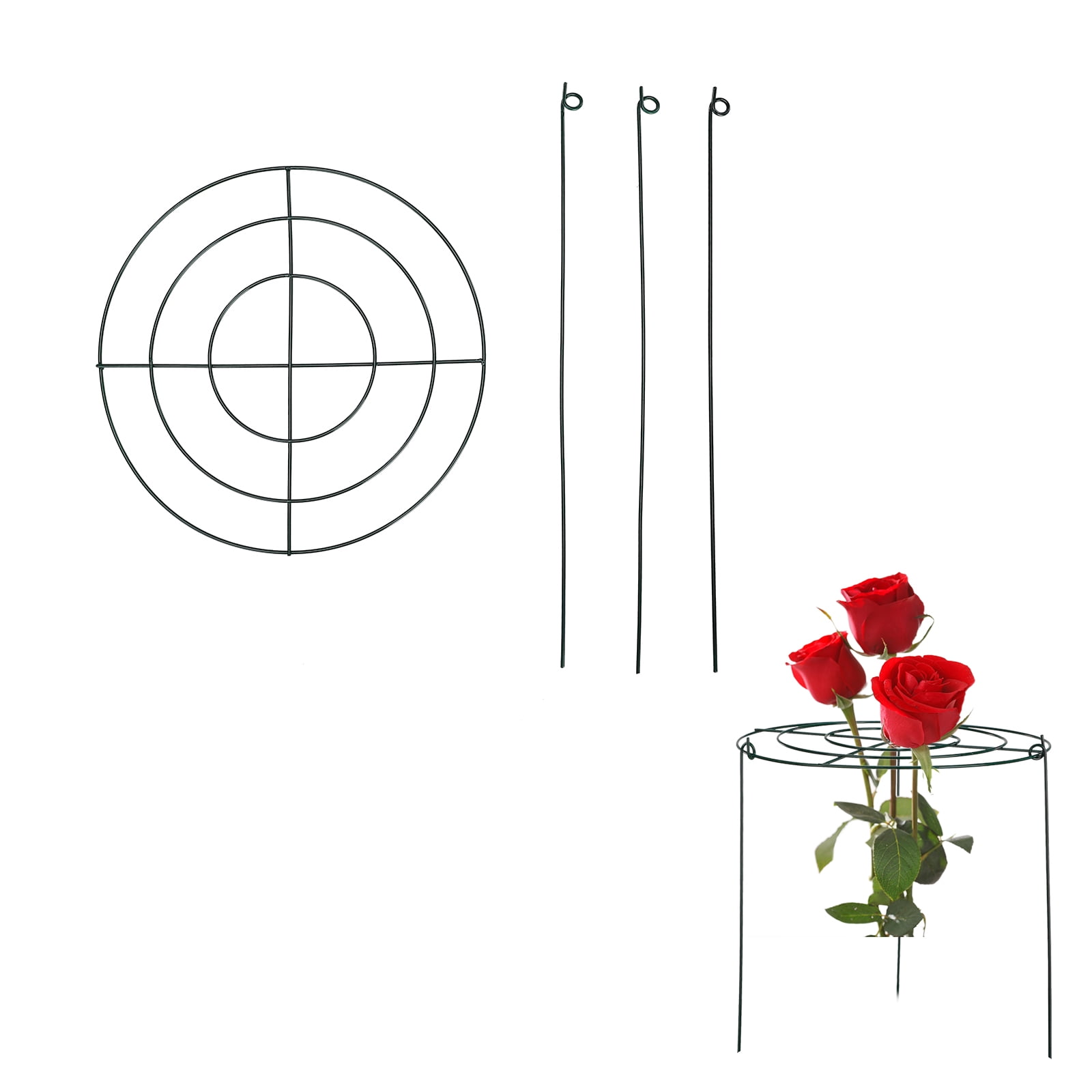 Garden Round Plant Stand Climbing Stand Flower Stand Wrought Iron Metal