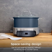 Ninja 10-in-1 Everyday PossibleCooker Pro 6.5-Qt, Slow Cook, Sear/Sauté, 8Cooking Functions, Family-Sized Capacity, MC1101 Midnight Blue