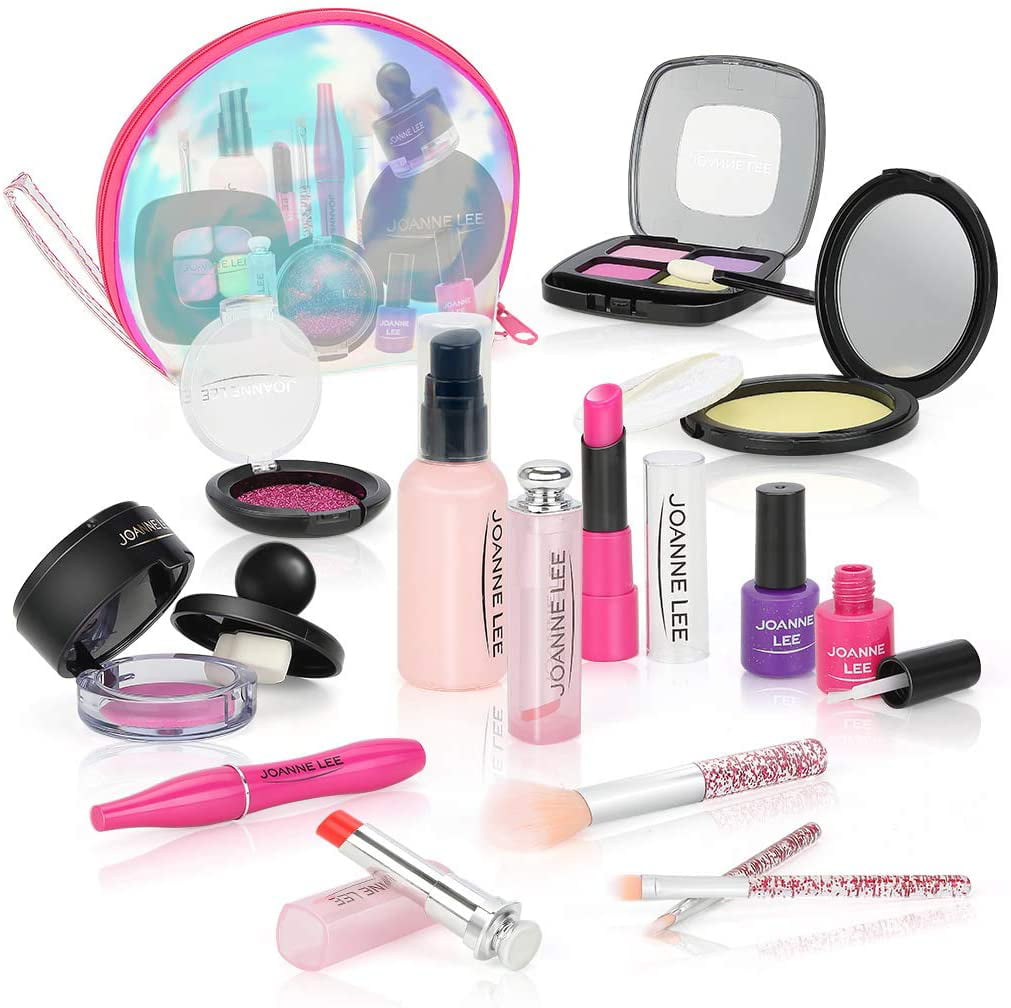 BEAURE Pretend Makeup for Girls Kids Makeup Kit 13 pcs Pretend Play Makeup Toys for 3 4 5 6 7 8 Years Kids Girls Toys with Cosmetic Bag Birthday Gifts Princess Toys (Not Real Makeup) - Walmart.com