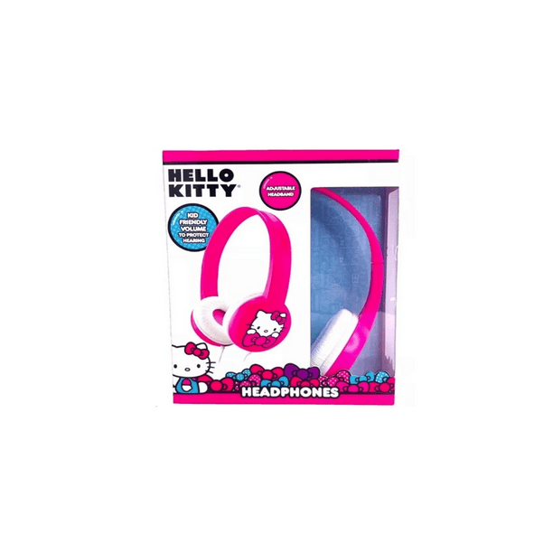 Hello Kitty Kid Friendly Headphones Adjustable Headband Walmart Com Walmart Com