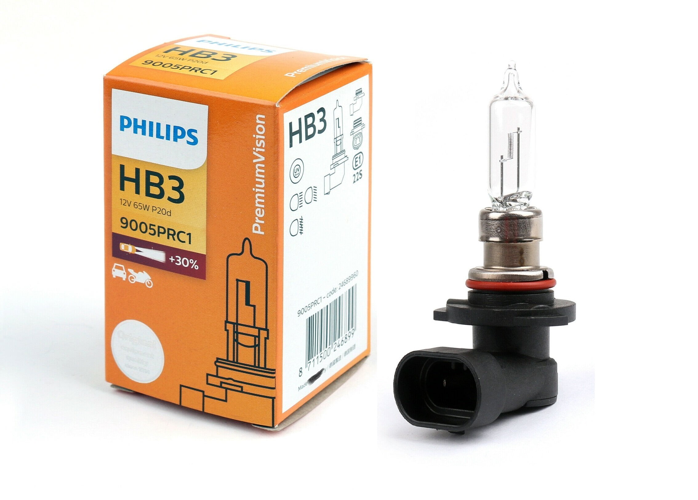 Ampoules Moto Philips Ampoule Feux De Route Hb3 Vision - 12v 65w -  Satisfait Ou Remboursé 