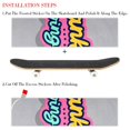 thumbnail image 2 of Thanksgiving Skateboard Grip Tape Pack of Two Emery PVC Stickers 8.8x32.6in 22.4x83 cm, 2 of 5
