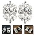 thumbnail image 2 of Chic Pearl and Rhinestones Shoe Clips for Decor Silver ABS Material One Pair, 2 of 8