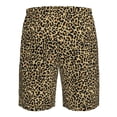 thumbnail image 6 of Kdxio Leopard1 Pattern Mens Casual Shorts - Drawstring Summer Beach Sports Shorts for Men, 6 of 9